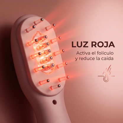 Masajeador Capilar 4 en 1 con Fototerapia, Dispensador de Sérum y Vibración Anticaída