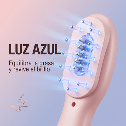 Masajeador Capilar 4 en 1 con Fototerapia, Dispensador de Sérum y Vibración Anticaída